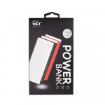 Wholesale 10000 mAh Flashlight LED Light Portable Charger External Battery Power Bank (Black)